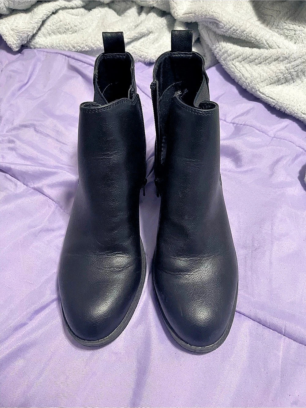 Style & Co Garnerr Lug Sole Ankle Booties Black
